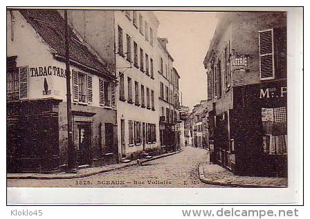 92 SCEAUX - Rue Voltaire Coin Rue Houdan- Magasins TABAC - RESTAURANT , CHARCUTERIE -  Chien Dans La Rue - Sceaux