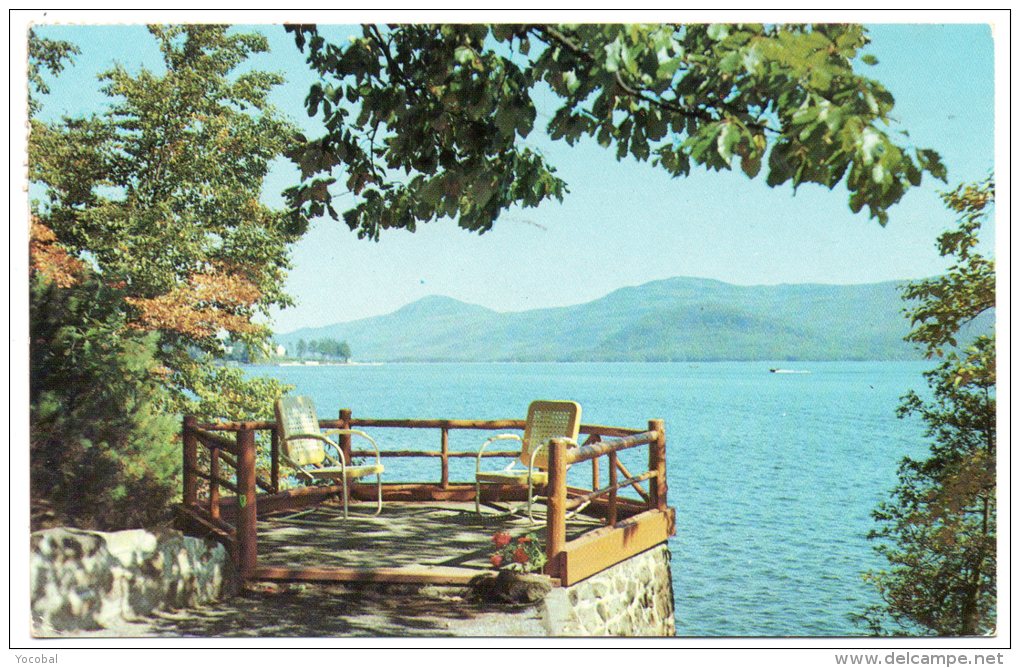 CP, ETATS-UNIS, ADIRONDACK, An Inspiring View Of Lake George...Voyagé En 1968 - Adirondack