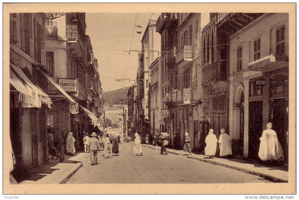 ALGERIE - CONSTANTINE - LA RUE CLEMENCEAU. - Constantine