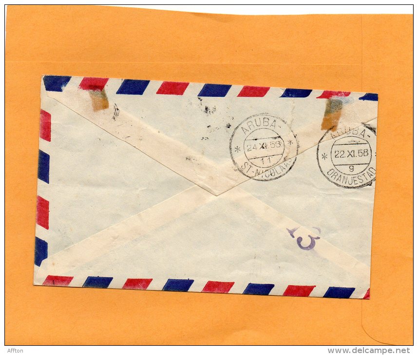 Grenada 1958 Cover Mailed To Aruba - Grenade (...-1974)