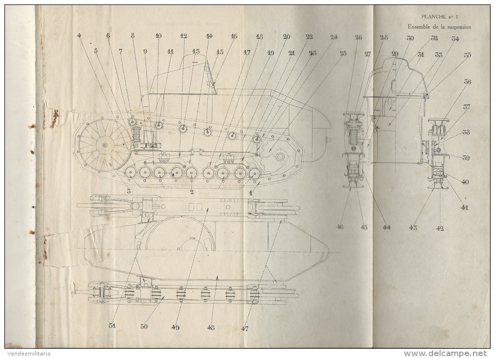 RENAULT char d'assaut 18 hp " Notice descriptive et règlement de manoeuvre et d'entrtien" 1918