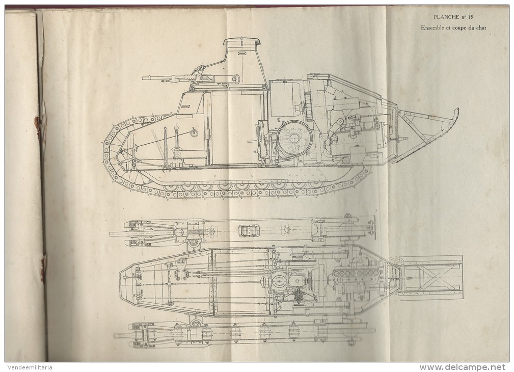 RENAULT char d'assaut 18 hp " Notice descriptive et règlement de manoeuvre et d'entrtien" 1918
