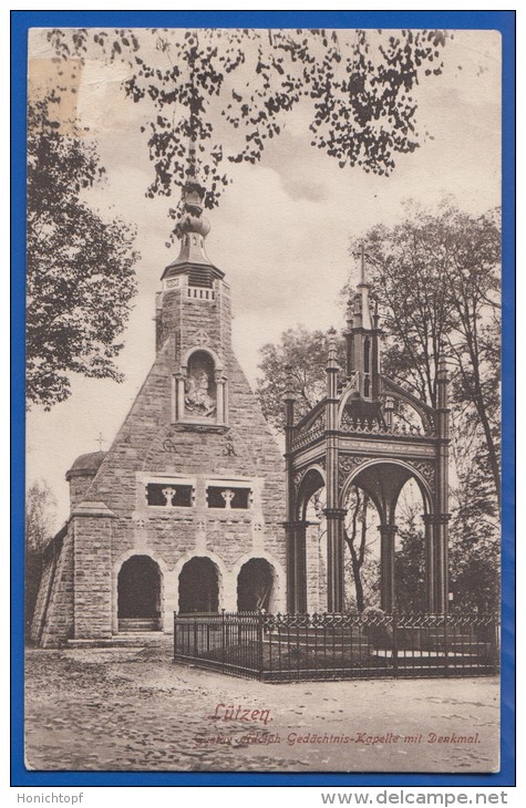 Deutschland; Lützen; Gustav Adolf Kapelle Mit Denkmal; 1911 - Lützen