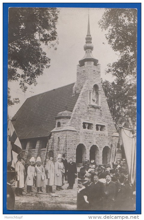 Deutschland; Lützen; Gustav Adolf Kapelle Mit Denkmal Und Königlicher Besuch; 1908 - Lützen