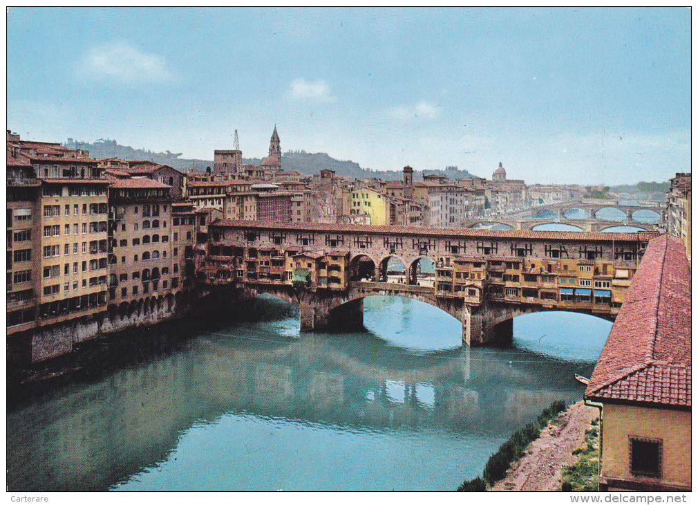 Italie,italia,FLORENCE,FIRENZE,toscana,toscane,ber Ceau De La Renaissance,PONTE VECCHIO,PONT,VUE AERIENNE - Firenze (Florence)