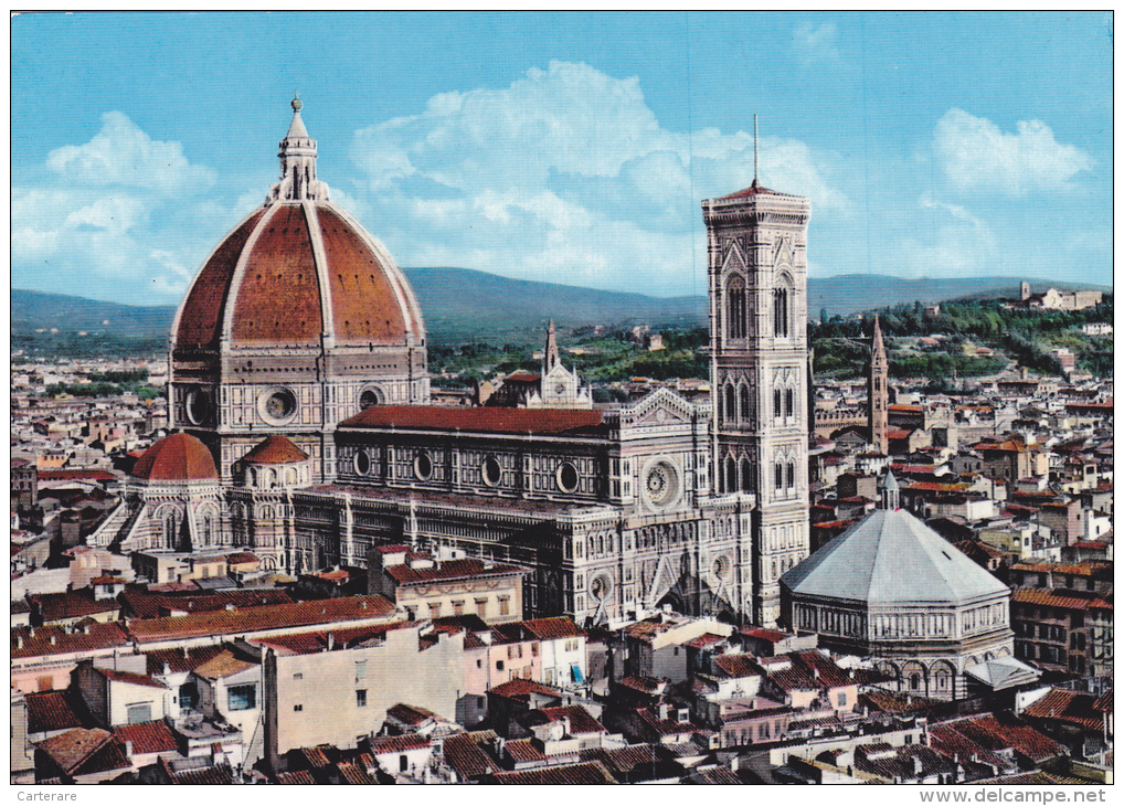 Italie,italia,FLORENCE,FIRENZE,toscana,toscane,berceau De La Renaissance,LA CATHEDRALE,CATHEDRAL,VUE AERIENNE - Firenze (Florence)