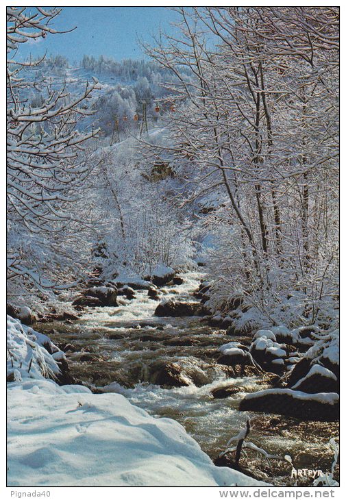 Cp , RÉGIONS , MIDI-PYRÉNÉES , Le Torrent Sous La Neige - Midi-Pyrénées