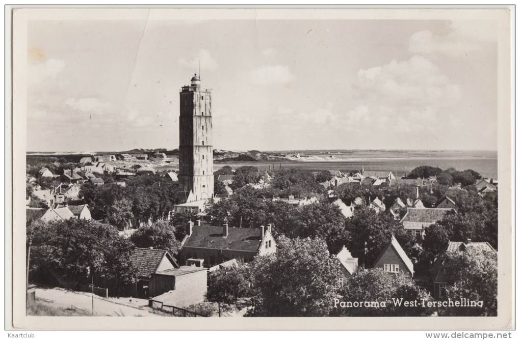 ´Panorama West-Terschelling´  - 1952 - Holland / Nederland - Lighthouse / Phare / Leuchtturm / Vuurtoren - Terschelling