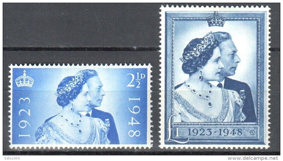 Great Britain 1948 - Mi 233-234  MNH(**). - Neufs