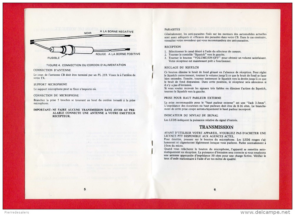 NC - Mode D'emploi Poste CB - Cibiste - 3 Scans - Radio Transmissions - Other & Unclassified