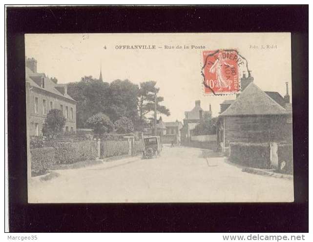 76 Offranville Rue De La Poste édit. Ridel N° 4 Automobile - Offranville