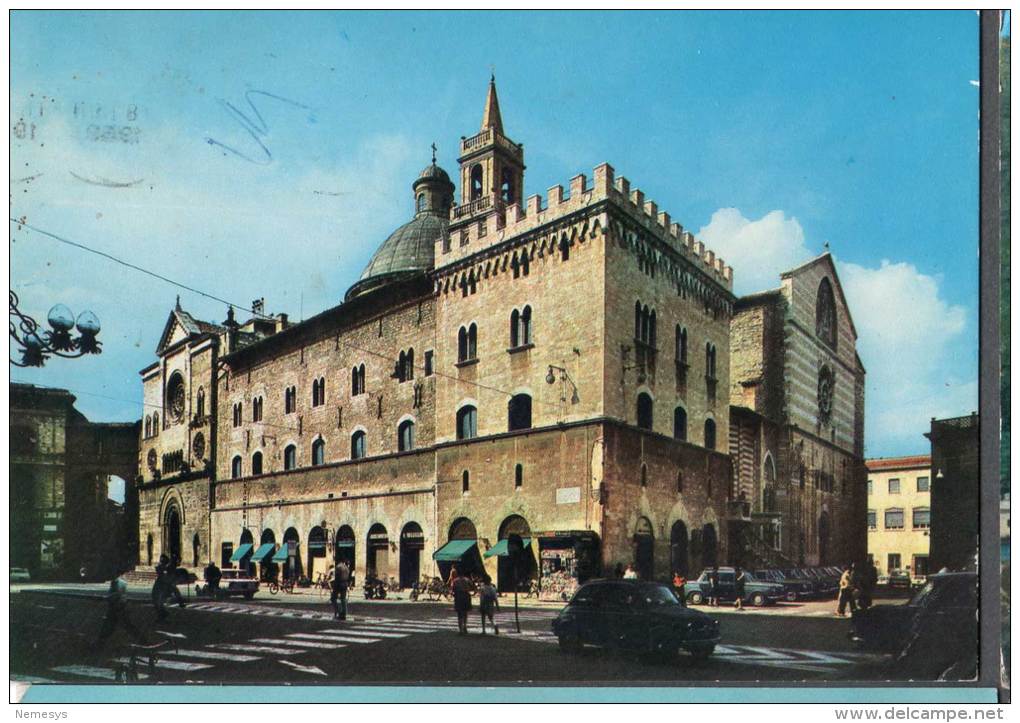 1969 FOLIGNO PALAZZO DELLE CANONICHE E DUOMO FG V SEE 2 SCANS ANIMATA - Foligno