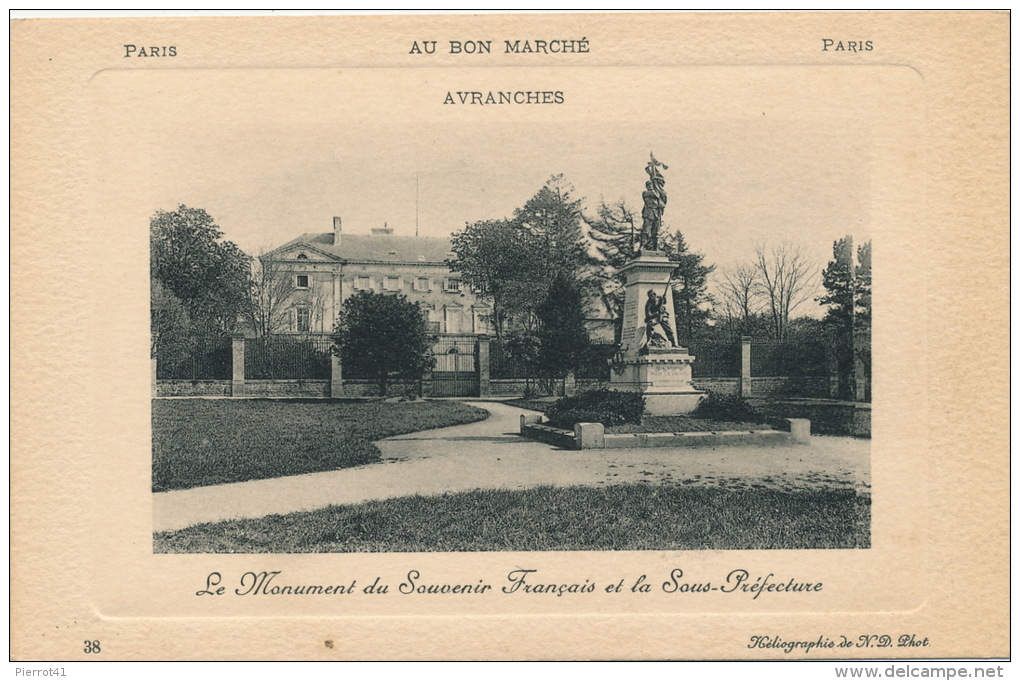 AVRANCHES - Le Monument Aux Morts Et La Sous Préfecture - Avranches