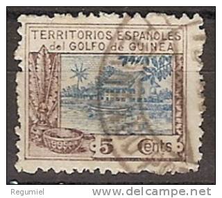 Guinea U 167 (o) Casa De Nipa. 1924 - Guinea Española