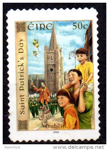 IRELAND 2003 St. Patrick's Day - 50c. - Parade Passing St. Patrick's Cathedral, Dublin  MNG Self-adhesive - Ongebruikt