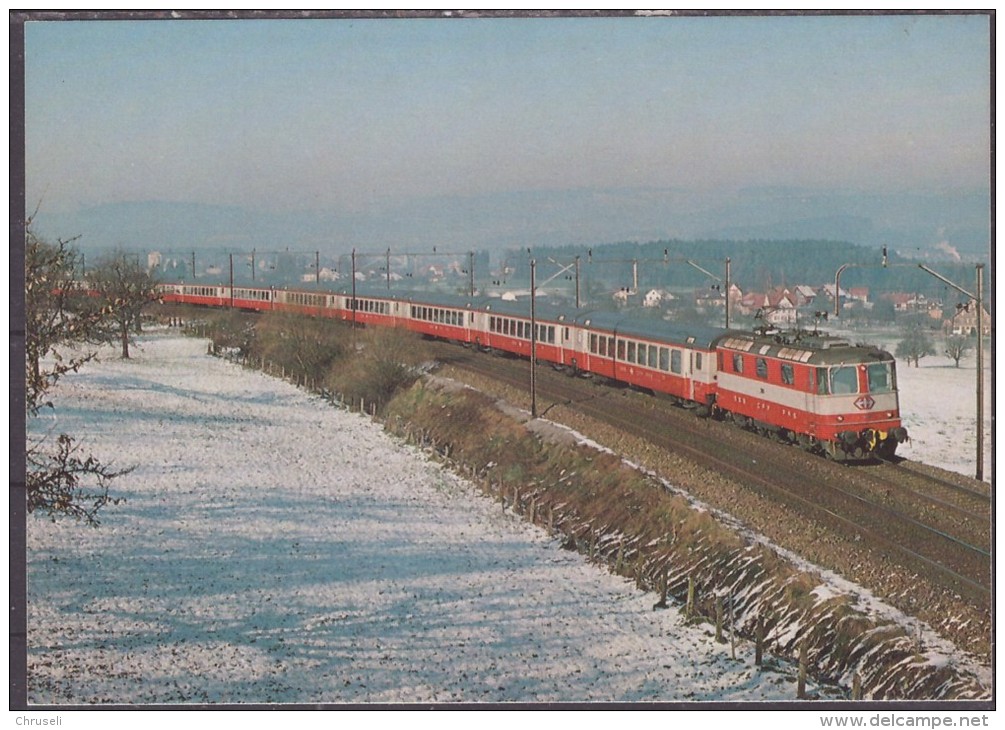 Eisenbahn Zug  EC  SBB  Uzwil - Flawil Bahn - Flawil