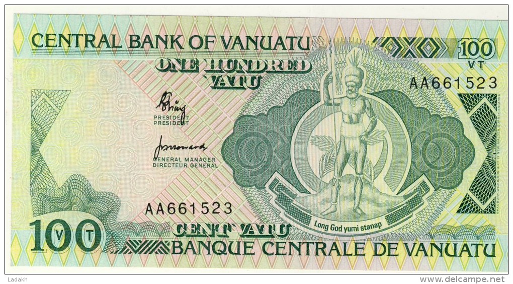 BILLET # VANUATU # 1982 # 100 VATUS # PICK 1 # BILLET NEUF # - Vanuatu