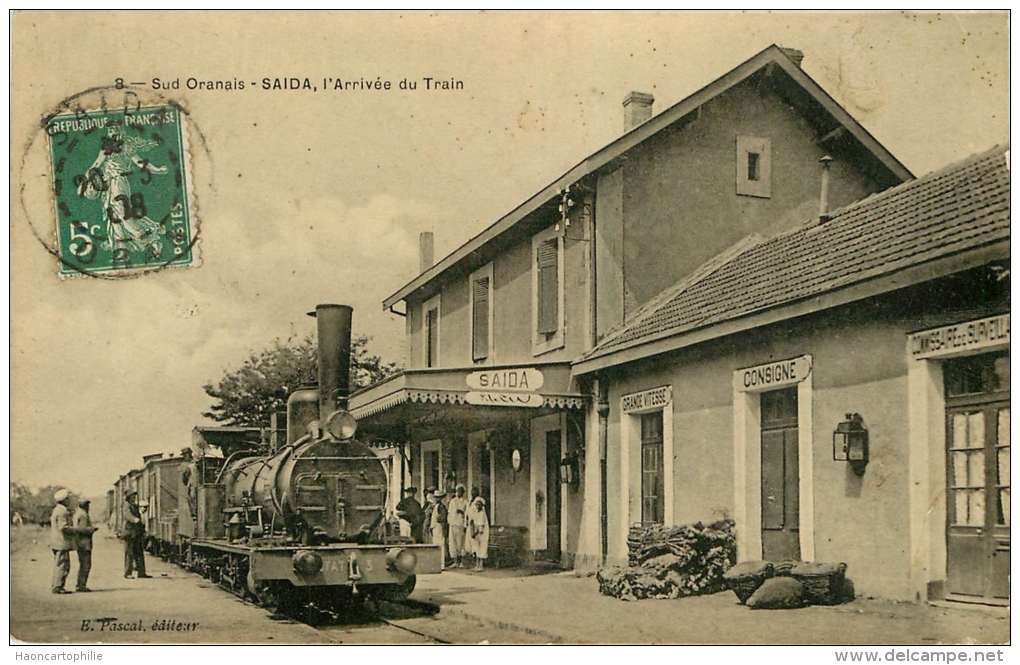 Saida : La Gare - Train - Saïda