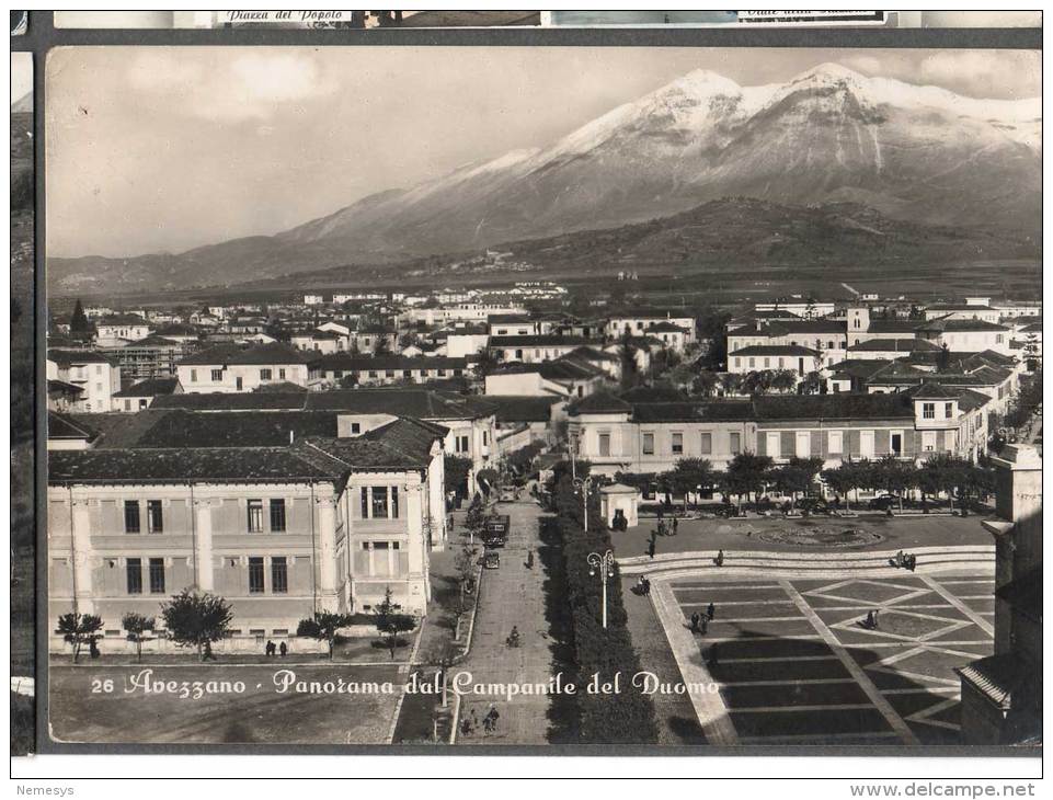 1955 AVEZZANO PANORAMA FG V SEE 2 SCANS - Avezzano