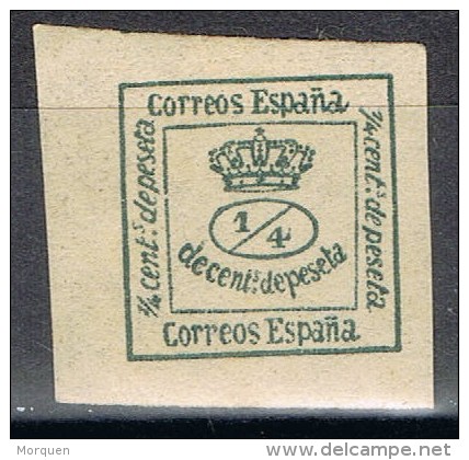 1 Cuartillo Corona Real 1877, Variedad, Num 173 * - Ungebraucht