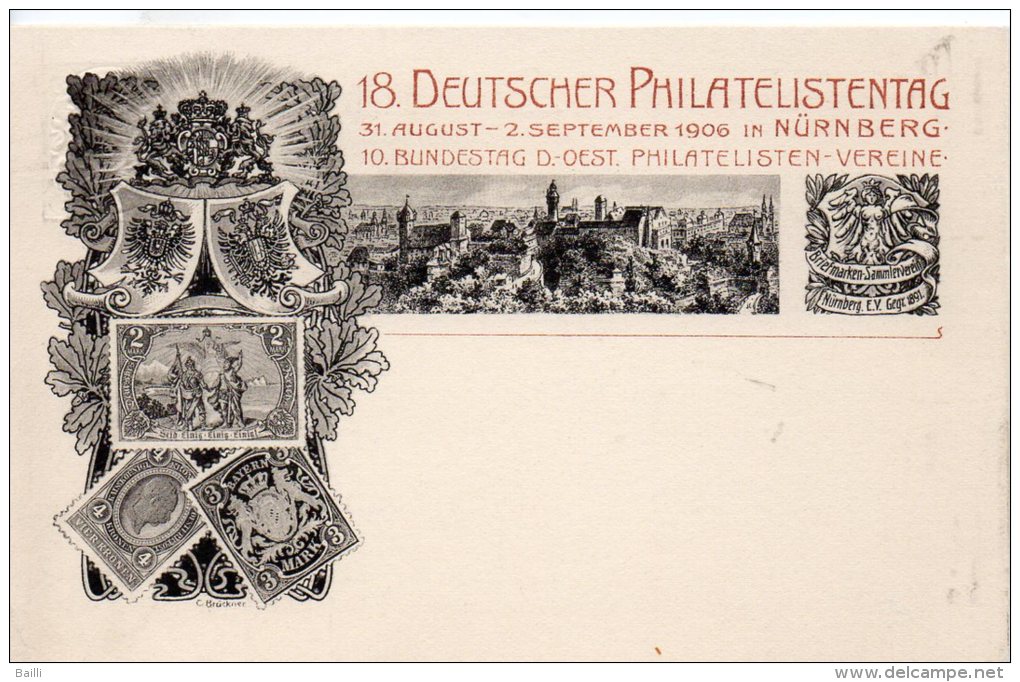 ALLEMAGNE BAVIERE ENTIER POSTAL ILLUSTRE 1906 - Altri & Non Classificati