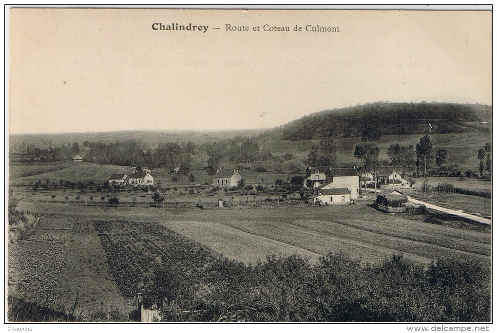 CHALINDREY Route Et Coteau De Culmont - Chalindrey