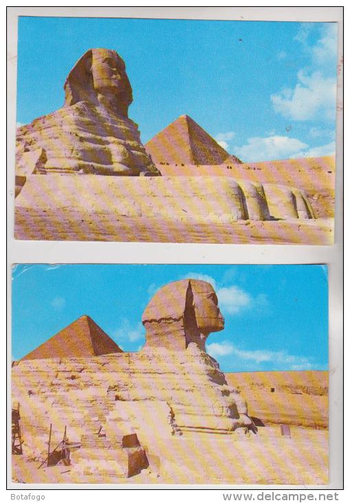 2 CPM GIZA (voir Timbres) - Gizeh