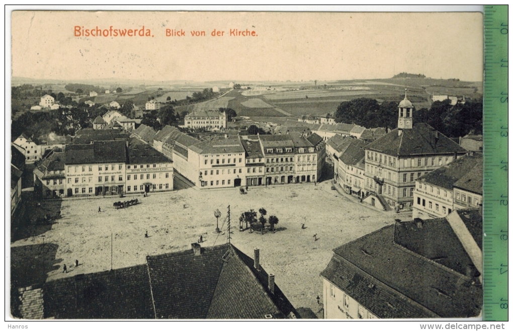 Bischofswerda, Blick Von Der Kirche 1915, Verlag: Brück & Sohn, Meissen, FELD- Postkarte Ohne Frankatur  Und Stempel, - Bischofswerda