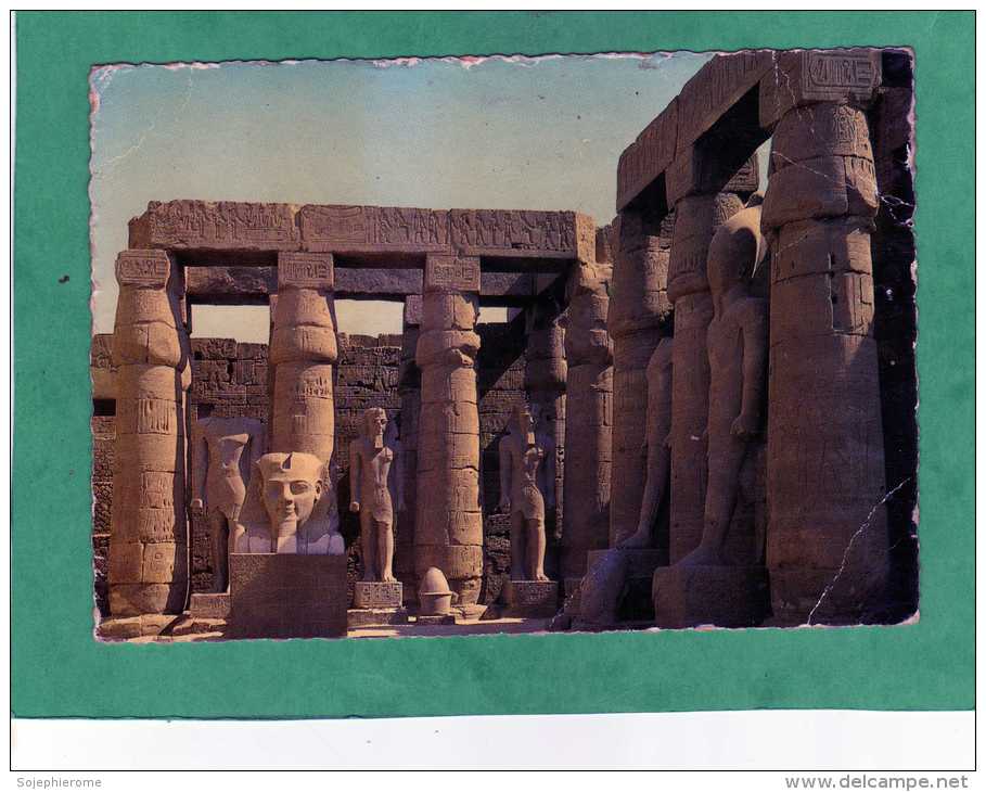 Temple De Louxor Statues De Ramsès II Dans La Grande Cour - Luxor