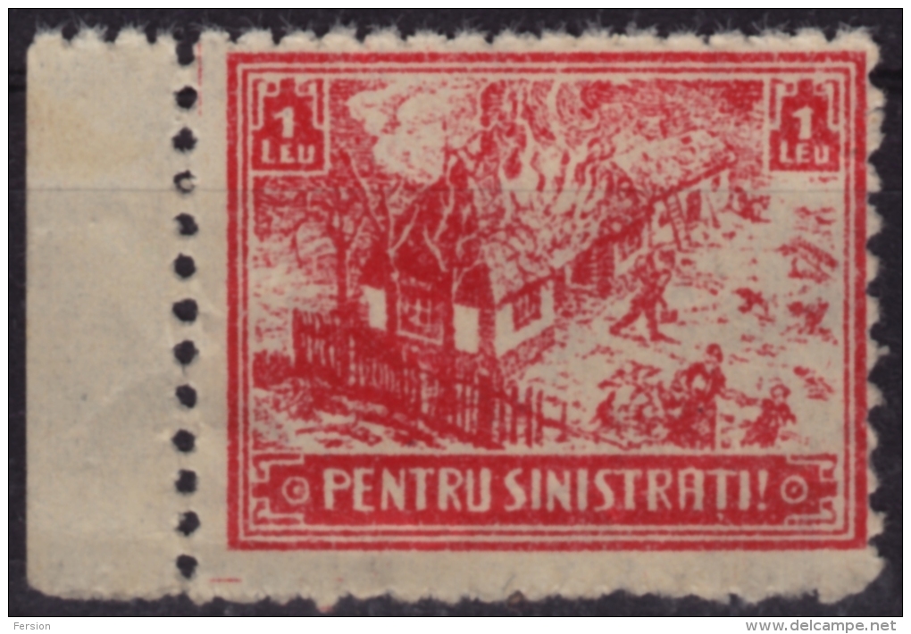 Romania -  Flood Charity Stamp VIGNETTE LABEL CINDERELLA - Dienstmarken