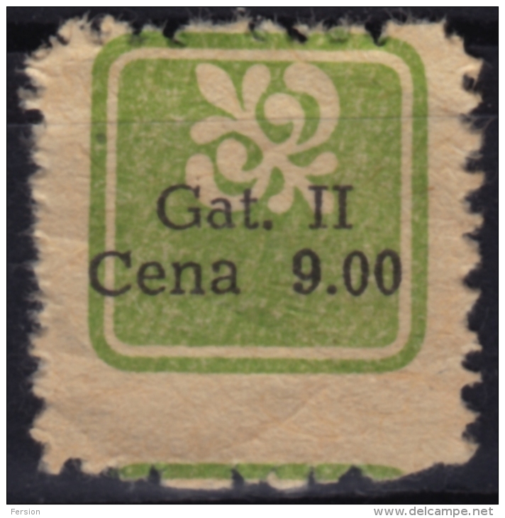 Label / Price Stamp - Used - Service