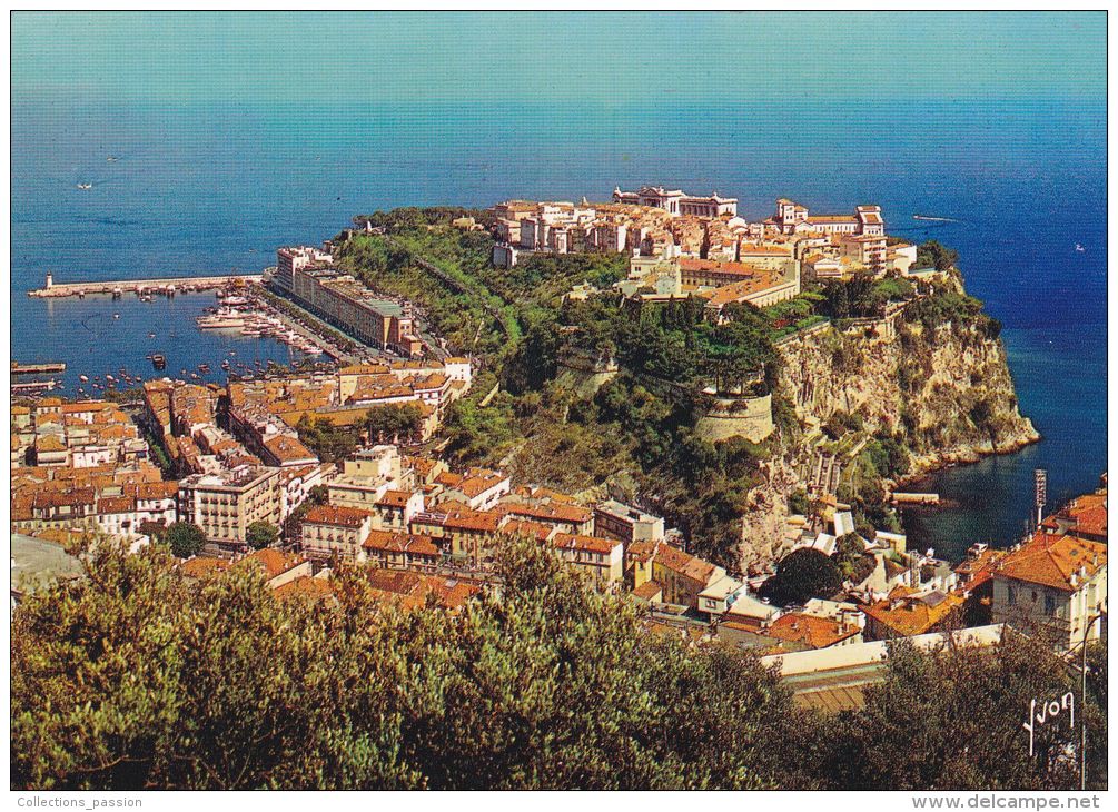 Cp , MONACO , Le Rocher De Monaco - Panoramische Zichten, Meerdere Zichten