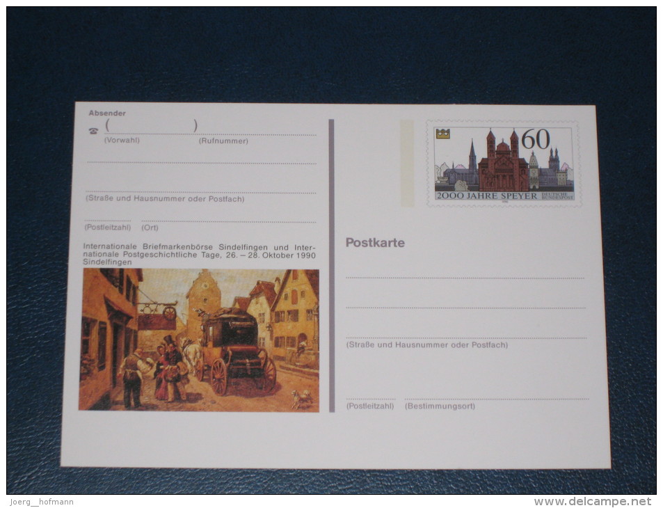 Germany Deutschland Bund Ganzsache Postal Stationery 1990 2000 Jahre Speyer Börse Sindelfingen  Mint Ungebraucht ** - Illustrated Postcards - Mint