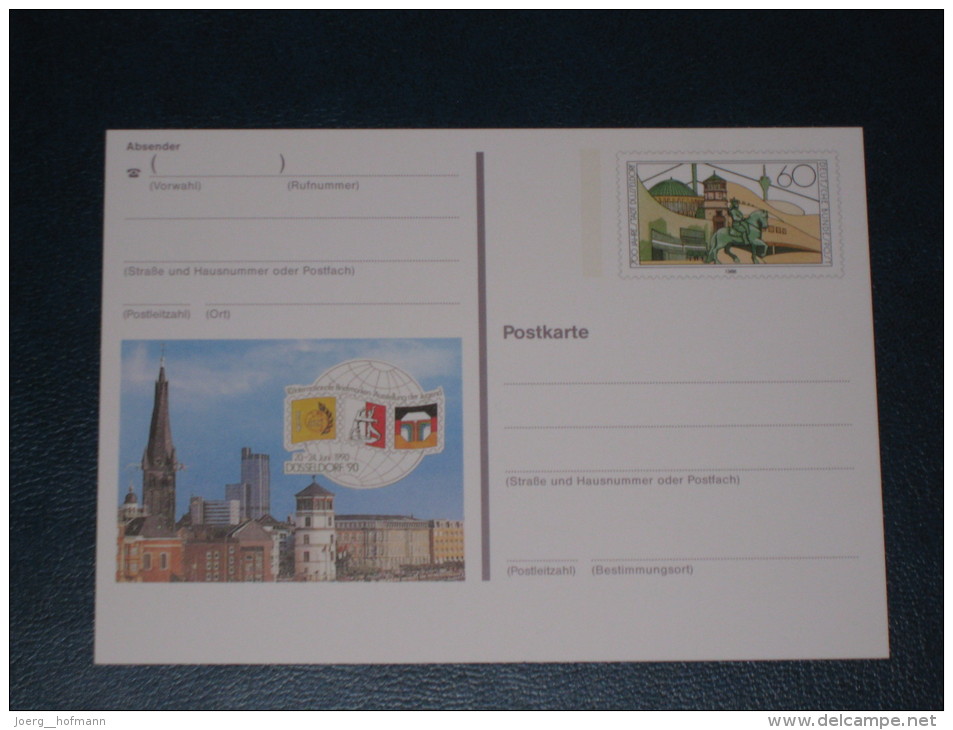 Germany Deutschland Bund Ganzsache Postal Stationery 1986 700 Jahre Düsseldorf Ausstellung Jugend Mint Ungebraucht ** - Bildpostkarten - Ungebraucht