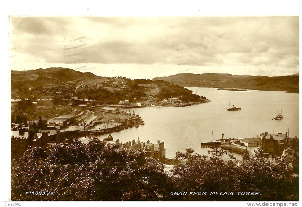 Bute.  Oban From Mac Craig Tower. - Bute
