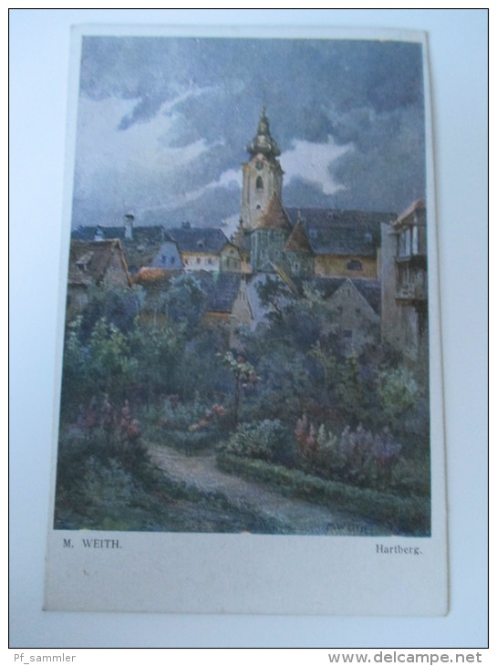 AK Künstlerkarte M. Weith Hartberg Galerie Wiener Künstler Nr. 551 Echt Gelaufen Und Guter Zustand! 20er Jahre (?) - Hartberg