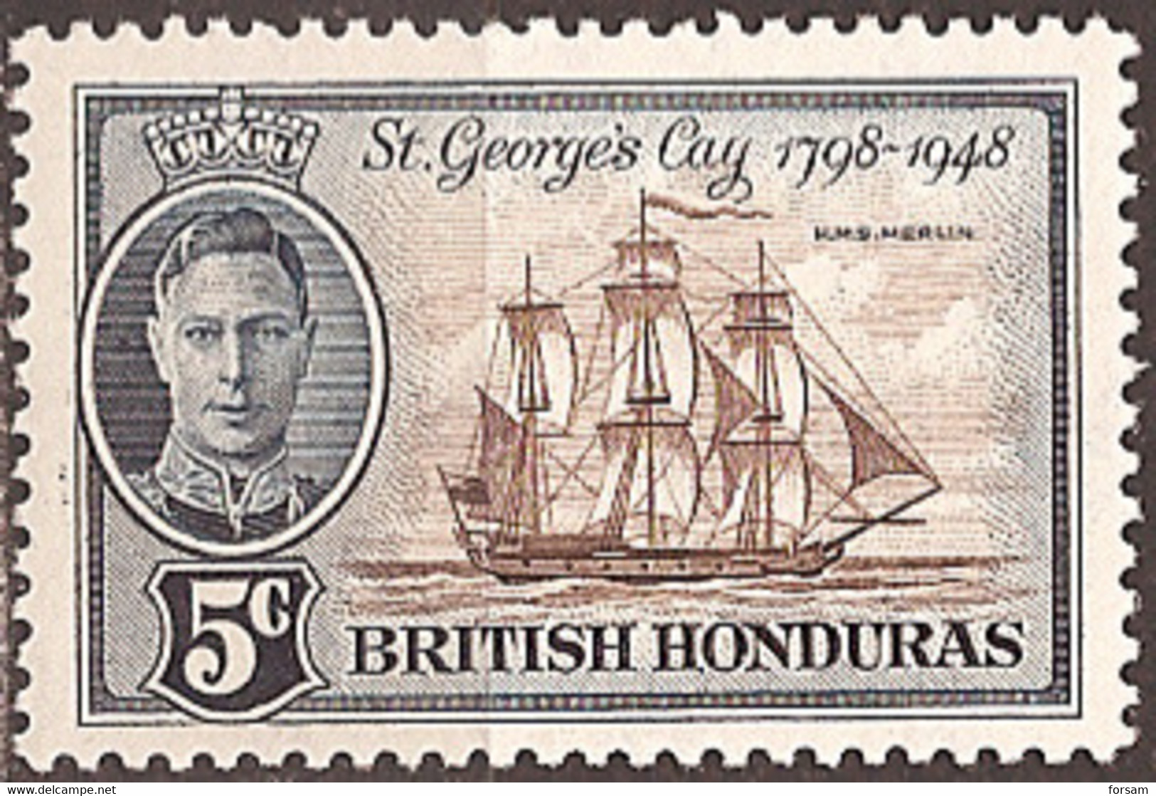 BRITISH HONDURAS..1949..Michel # 131...MLH. - Honduras Británica (...-1970)