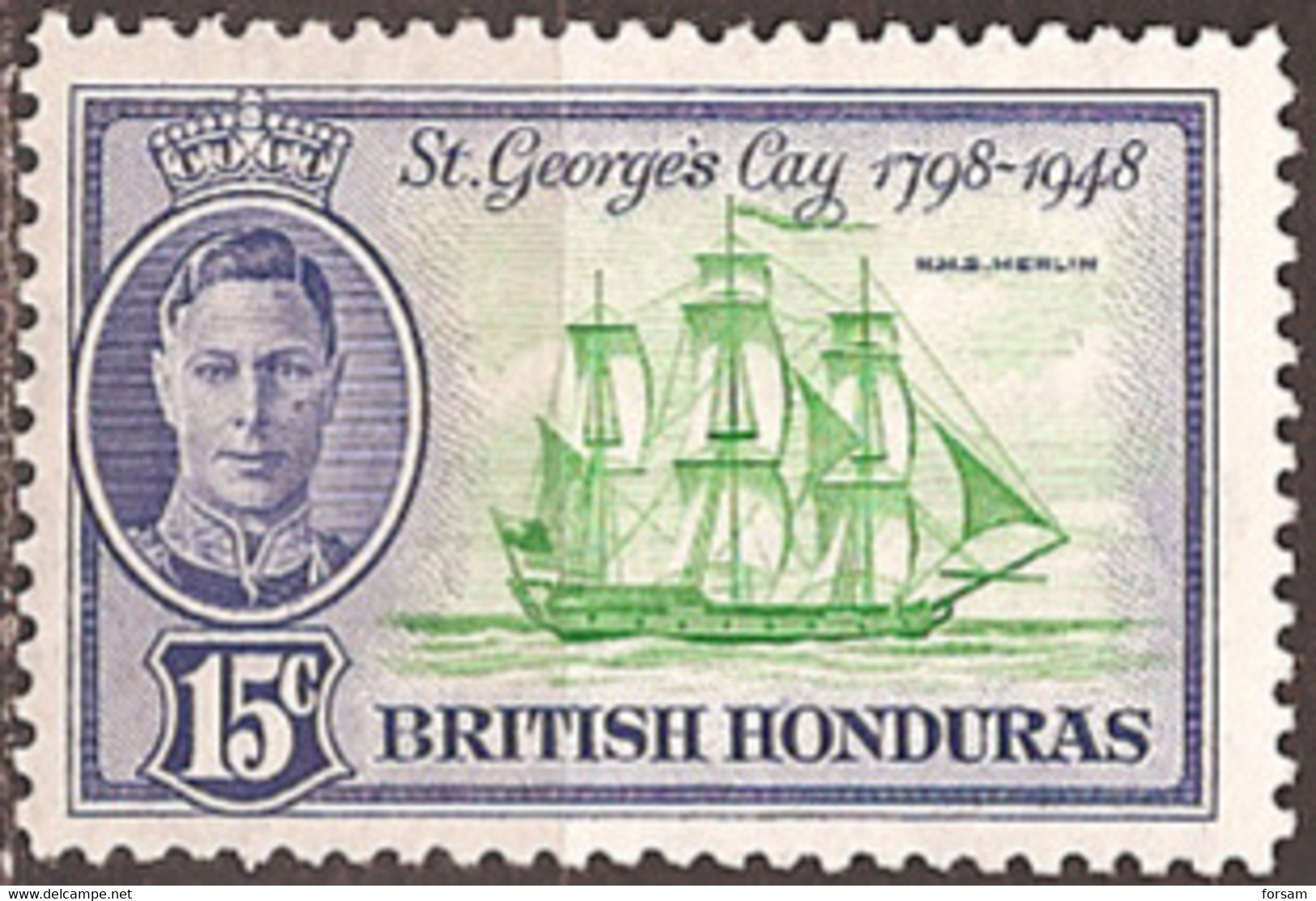 BRITISH HONDURAS..1949..Michel # 133...MLH. - Honduras Británica (...-1970)