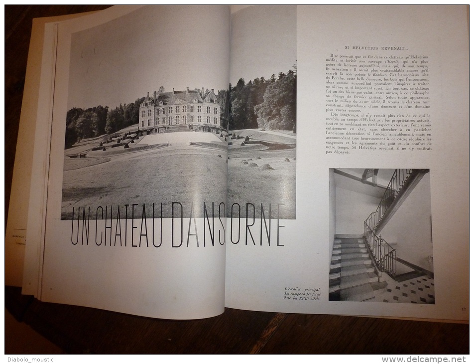 1946 PLAISIR DE FRANCE  ;Philosophie De L'ESCALIER; Un Château Dans L'Orne;  Etc;photos Jahan, Ronis Etc - 1950 - Heute
