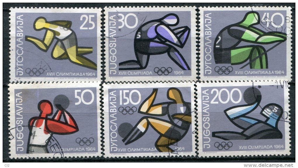 YOUGOSLAVIE - Y&T 973 à 978 (série Complète) (jeux Olympiques) - Used Stamps