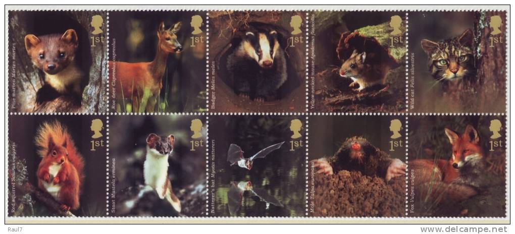 GRAND-BRETAGNE 2004 - Animaux Des Forêts - 10v Neufs// Mnh - Unused Stamps