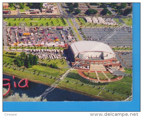 UNITED STATES COLUMBUS, GEORGIA, STADE, STADION, Carefully Folded In The Bottom Right - Columbus