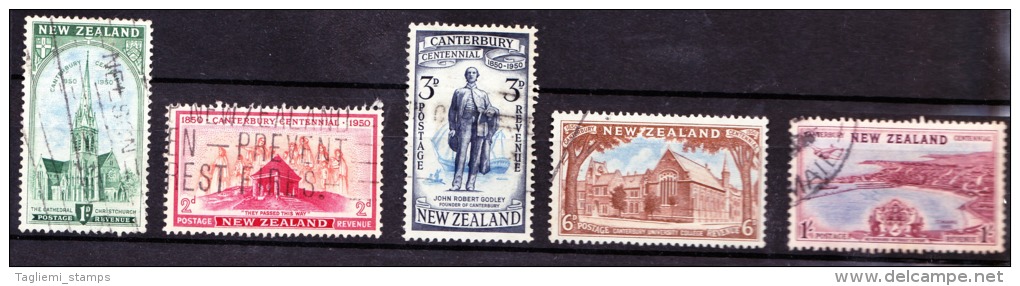New Zealand, 1950, SG 703 - 707, Complete Set, Used - Used Stamps