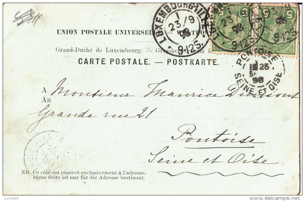 1898 LUXEMBOURG -GRUSS AUS VIANDEN - Luxembourg - Ville