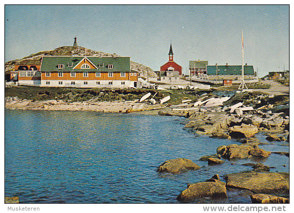Greenland PPC Godthåb Hospital And Church Old Harbour (2 Scans) - Grönland