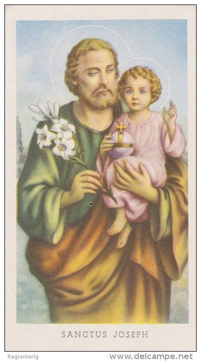 SANTINO - Holy Card - Image Pieuse - S.Giuseppe Con Gesù Bambino - Sanctus Joseph - Santini