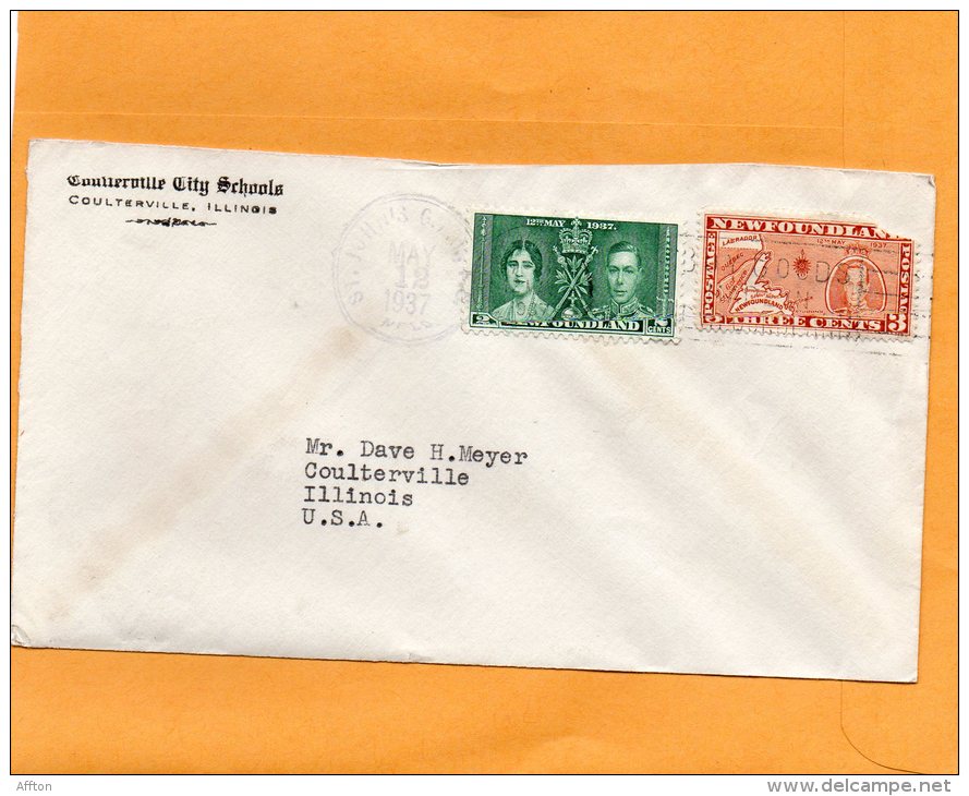 Newfoundland Old Cover Mailed To USA - 1908-1947