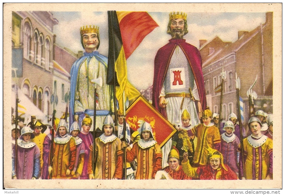 BRAINE LE COMTE-GEANTS-REUZEN-ALIX DE NAMUR ET BAUDOUIN IV LE BATISSEUR - Braine-le-Comte