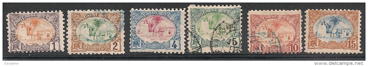 Côte Française Des Somalis. 1902. N° 37-42. Oblit. Et Neuf * MH - Autres & Non Classés