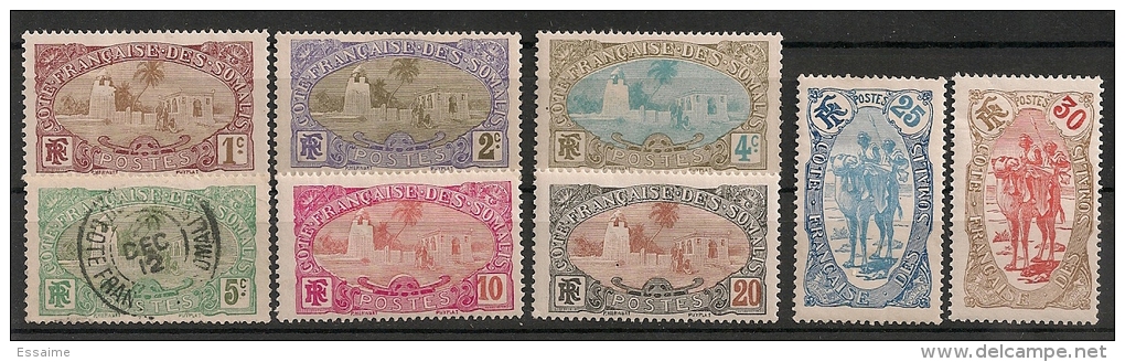 Côte Française Des Somalis. 1909.  N° 67-74. Oblit. Et Neuf * MH - Altri & Non Classificati